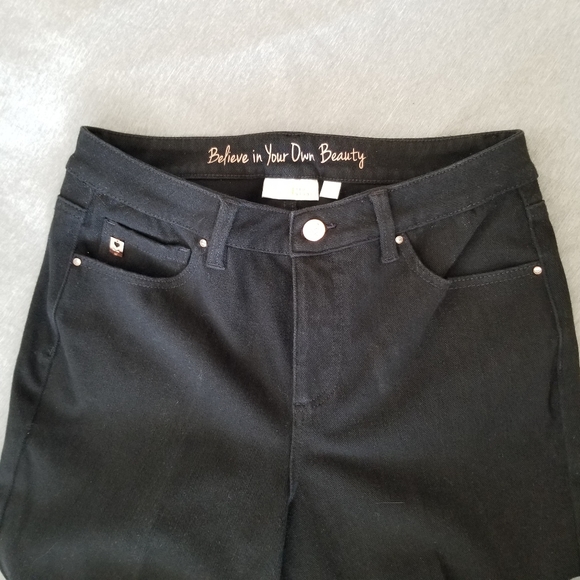 Belle by Kim Gravel Black Jeans 10P - Picture 2 of 7